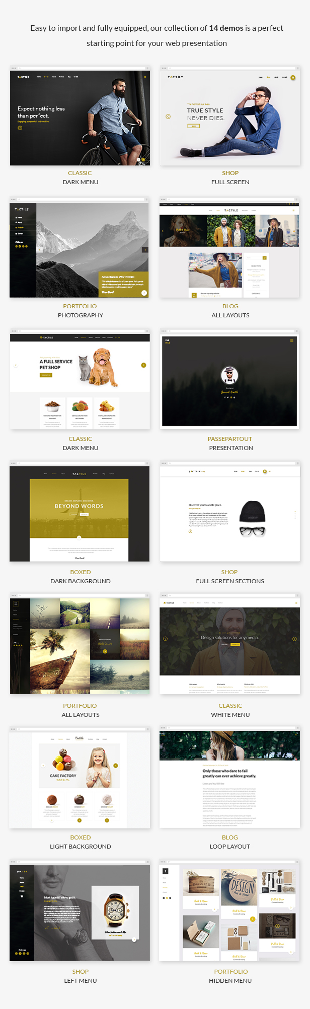 Tactile – Multipurpose Theme